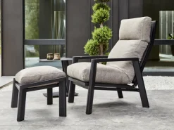 Slide fotpall Svart/Ash