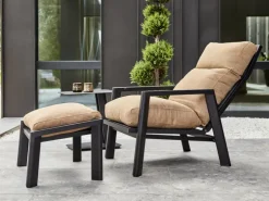 Slide fotpall Svart/Cinnamon Gold