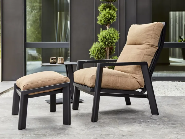 Slide fotpall Svart/Cinnamon Gold