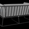 Vence 2-sitssoffa Svart/Pearl Grey
