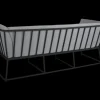 Vence 3-sitssoffa Svart/Pearl Grey