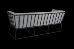 Vence 3-sitssoffa Svart/Pearl Grey