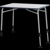 Volga campingbord Silver/vit